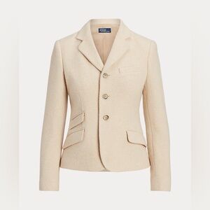 Polo Ralph Lauren Wool-Blend Herringbone Blazer size 10